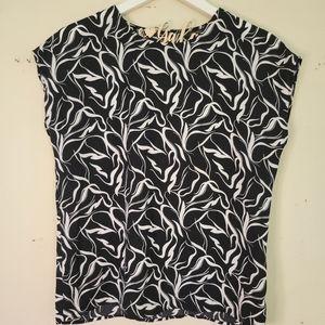 {3/$20} Halogen Black and White Blouse